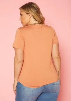 Plus Size Pocket Hem Casual T Shirt -Asoph Sales Shop 2019990 005 3