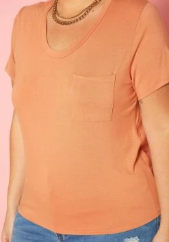 Plus Size Pocket Hem Casual T Shirt -Asoph Sales Shop 2019990 005 4