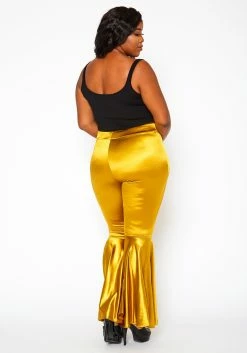 Plus Size High Waist Bell Flare Pants -Asoph Sales Shop 2020019 003 5