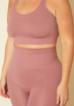 Plus Size Ribbed Racerback Tank Top & Leggings Set -Asoph Sales Shop 2020106 002 4