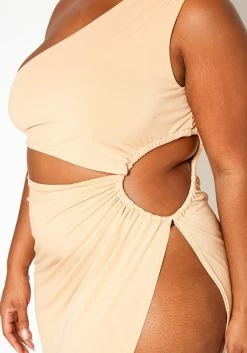 Plus Size High Slit Hem Maxi Dress -Asoph Sales Shop 2020133 001 4