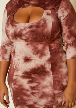 Plus Size Tie Dye Bodycon Mini Dress -Asoph Sales Shop 2020142 003 5