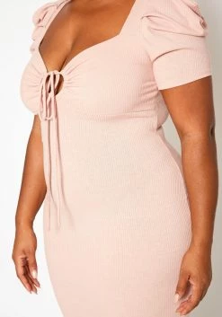 Plus Size Sweetheart Neck Bodycon Mini Dress -Asoph Sales Shop 2020151 001 4