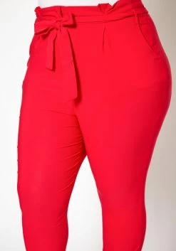 Plus Size Paperbag High Waist Skinny Pants -Asoph Sales Shop 2020161 002 4