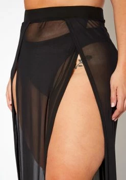 Plus Size High Waist Double Slit Hem Cover Up Skirt -Asoph Sales Shop 2020190 001 4