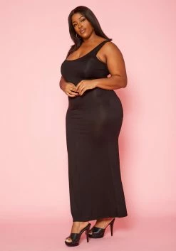 Plus Size Basic Bodycon Tank Maxi Dress 10 Plus Size Basic Bodycon Tank Maxi Dress -Asoph Sales Shop 2020218 001 3