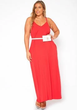 Asoph Plus Size Everyday Basic Cami Maxi Dress