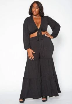 Plus Size Midnight Shimmer Two Piece Set