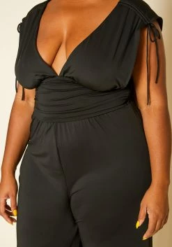 Plus Size Side Cleavage Jumpsuit 9 Plus Size Side Cleavage Jumpsuit -Asoph Sales Shop 2020304 001 5