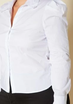 Plus Size Ballon Sleeve Collar Top -Asoph Sales Shop 2020318 001 6