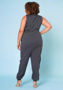 Plus Size V-Neck Harem Jumpsuit 8 Plus Size V-Neck Harem Jumpsuit -Asoph Sales Shop 2020320 005 3