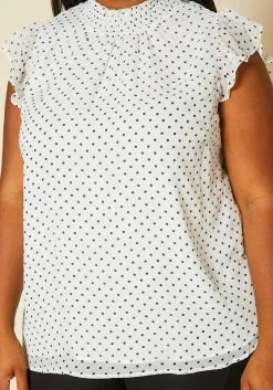 Pleione Plus Size Floral Print Mock Neck Short Sleeve Top -Asoph Sales Shop 2020440 001 5