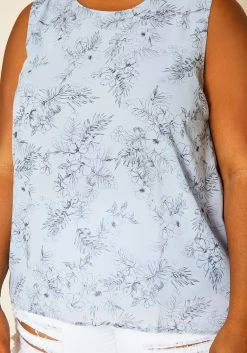 Pleione Plus Size Print Tank Top -Asoph Sales Shop 2020452 002 5