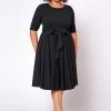 Plus Size Fit & Flare Mini Dress