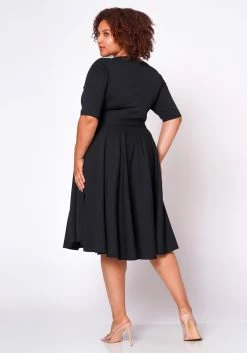 Plus Size Fit & Flare Mini Dress -Asoph Sales Shop 2020462 004 4