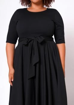 Plus Size Fit & Flare Mini Dress -Asoph Sales Shop 2020462 004 5