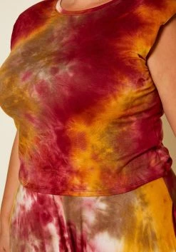 Plus Size Tie Dye Tank Top & Harem Pants Set -Asoph Sales Shop 2020463 002 5