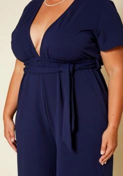 Plus Size Side Slit Jumpsuit 9 Plus Size Side Slit Jumpsuit -Asoph Sales Shop 2020465 001 5