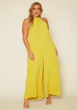 Plus Size Halter Top Jumpsuit -Asoph Sales Shop 2020475 003 3