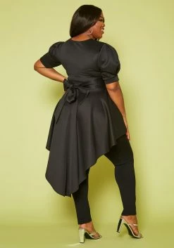 Plus Size High-Low Peplum Top -Asoph Sales Shop 2020482 001 4