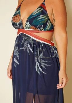 Plus Size Tropical Cutout Maxi Dress -Asoph Sales Shop 2020534 001 5