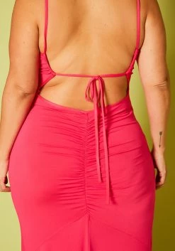 Plus Size Cami Tie-Up Maxi Dress 9 Plus Size Cami Tie-Up Maxi Dress -Asoph Sales Shop 2020617 001 5