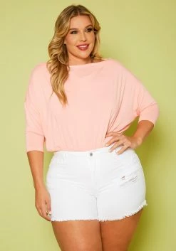 Plus Size Boat Neck Bodysuit -Asoph Sales Shop 2020622 001 1