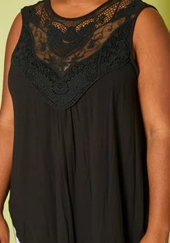 Plus Size Lace Hem Flare Top -Asoph Sales Shop 2020695 001 4
