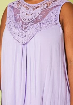 Plus Size Lace Hem Flare Top -Asoph Sales Shop 2020695 002 4