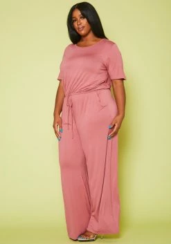 Plus Size Lounge Wide Leg Jumpsuit -Asoph Sales Shop 2020711 002 3