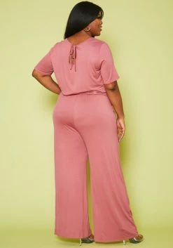 Plus Size Lounge Wide Leg Jumpsuit -Asoph Sales Shop 2020711 002 4