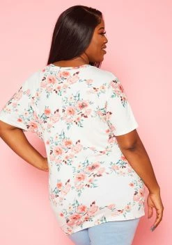 Asoph Plus Size Floral Relaxed Fit Top -Asoph Sales Shop 2020760 003 4