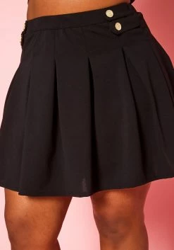 Plus Size Flare Pleated Mini Skirt -Asoph Sales Shop 2020796 001 6
