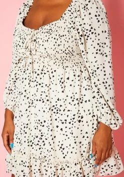 Plus Size Heart Print Flared Mini Dress -Asoph Sales Shop 2020825 001 6