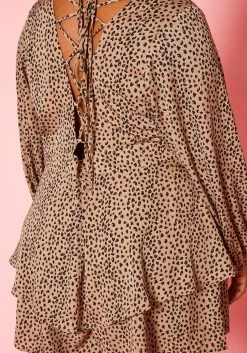 Plus Size Fit & Flare Cheetah Print Romper -Asoph Sales Shop 2020826 001 6