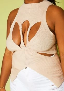 Plus Size Mock Neck Cut-Out Top -Asoph Sales Shop 2020839 002 6