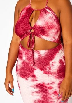 Plus Size Textured Tie Dye Midi Dress -Asoph Sales Shop 2020848 001 6