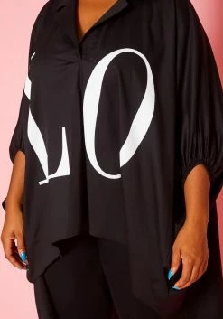 Plus Size High-Low LOVE Graphic Top -Asoph Sales Shop 2020852 001 5