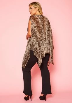 Plus Size Sheer Asymmetrical Tunic Top -Asoph Sales Shop 2020880 001 4