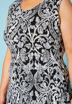 Plus Size Multi Print Sleek Top & Leggings Set -Asoph Sales Shop 2020928 002 5