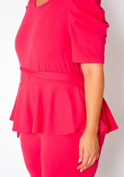 Plus Size Peplum Style Trendy Romper -Asoph Sales Shop 2020953 003 4