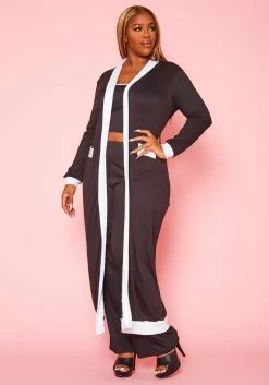 Plus Size Color Trim Three Piece Set -Asoph Sales Shop 2020987 001 4