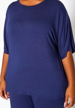 Plus Size Relaxed Fit Top & Flare Pants Set -Asoph Sales Shop 2021006 002 5