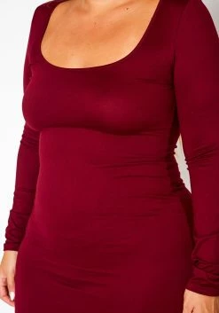 Plus Size Essential Long Sleeve Maxi Dress -Asoph Sales Shop 2021014 002 5