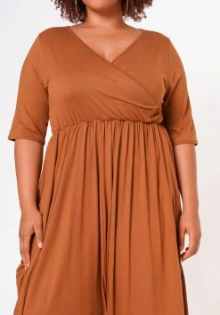 Plus Size Short Sleeve Harem Jumpsuit 11 Plus Size Short Sleeve Harem Jumpsuit -Asoph Sales Shop 2021019 001 6
