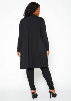 Plus Size Long Sleeve Slouchy Open Cardigan -Asoph Sales Shop 2021102 001 5