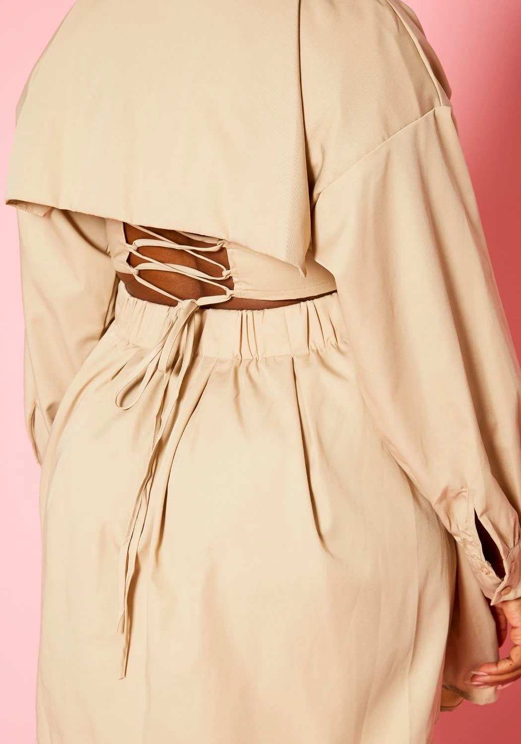 Plus Size Corset Effect Flare Mini Dress 6 Plus Size Corset Effect Flare Mini Dress - Image 6