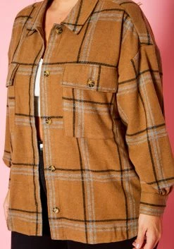 Plus Size Wool Flannel Jacket -Asoph Sales Shop 2021160 001 4