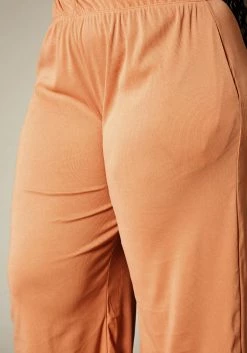 Plus Size Casual T Shirt & Flare Pants Set -Asoph Sales Shop 2021176 004 5