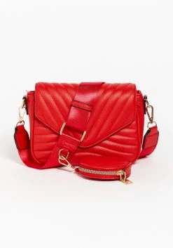 Jorja Quilted Crossbody Purse With Multi Strap